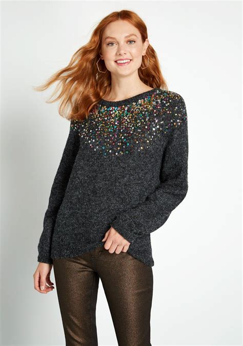 Ready For Confetti Sequin Sweater Get Set To Shine As Brightly As You