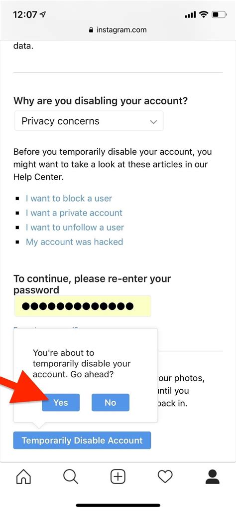 Here is how you temporarily disable your instagram account. How did i delete my instagram account.