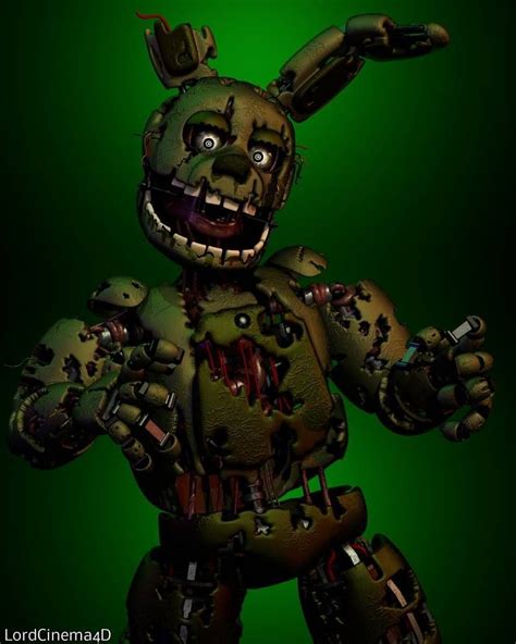 A Creepy Looking Toy Is Posed In Front Of A Green Background