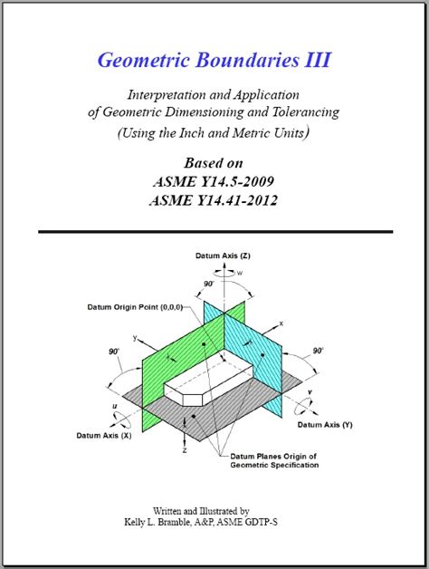 Asme Y145 2009 Geometric Boundaries Iii Gdandt Reference Book Asme