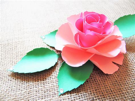 Make Simple Rose Flower 33b