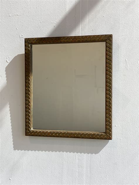 Vintage 1940s Nude Black White In Gold Frame Under Glass Campestre