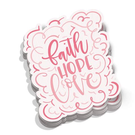 Faith Hop Love Sticker Missional Wear