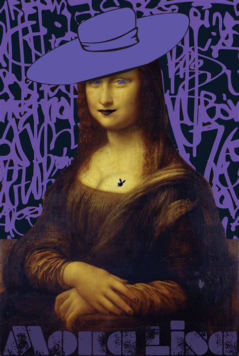 Mona Lisa Graffiti Purple On Behance