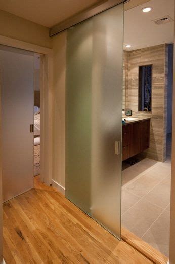 Bathroom Entry Doors With Full Sliding Frosted Glass In 2020 Glass Bathroom Door Glass