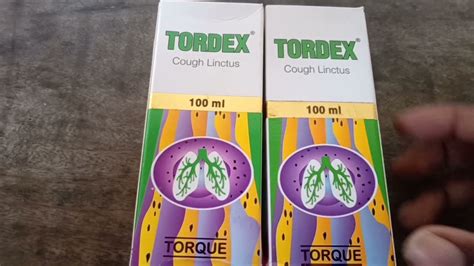 Tordex® Cough Syrup Use In Santalitordex Linctus Review