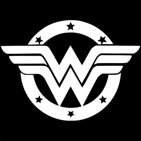 Wonder Woman Logo 35x35 Printed Sticker
