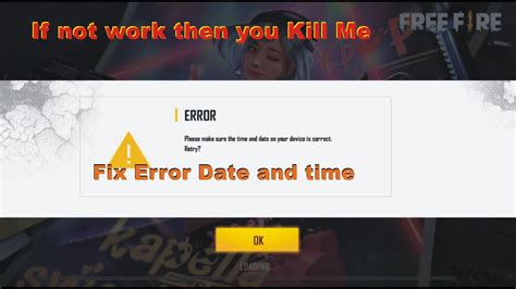 Make sure the card has the funds available. FREE FIRE Date and Time Error Fix 100% Work in Gameloop PC ...