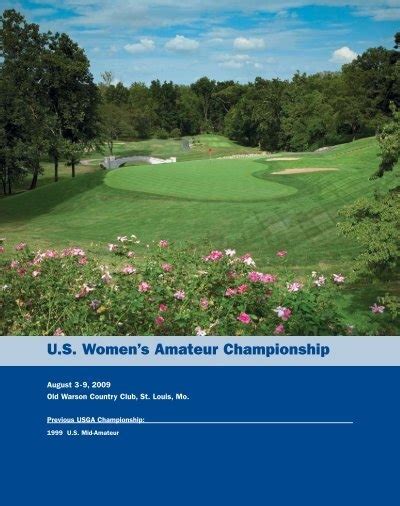 Us Womens Amateur Championship Usga