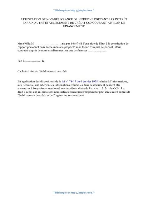 Modele Lettre Attestation Sur L Honneur Vie Commune Financial Report