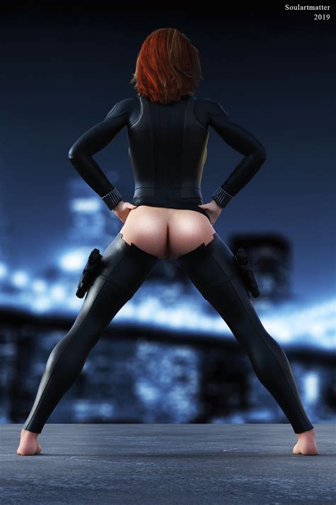Rule 34 1girls 3d Ass Black Widow Marvel Clothing Exposed Ass Female Female Only Hair Marvel