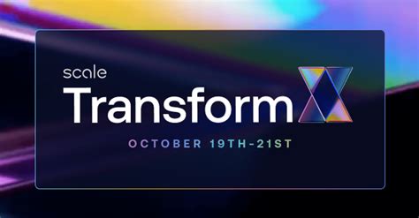 Scale Transformx Event Ai Exchange