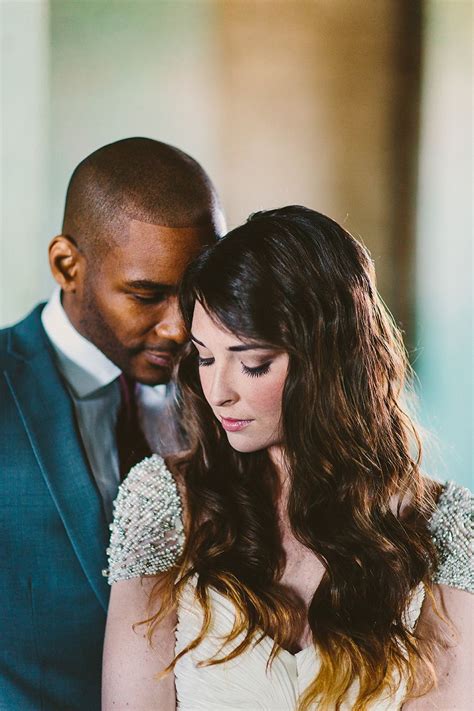 Modern Organic Inspiration Shoot Interracial Celebrity Couples Interracial Wedding
