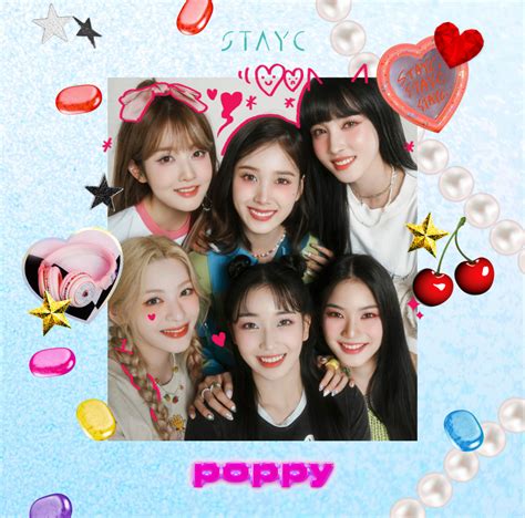 Stayc Reveal Bright And Bubbly Jacket Photos For Their Japanese Debut Single Poppy Allkpop