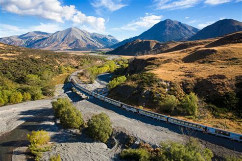 The Tranzalpine Express New Zealands Scenic Rail Journey Distant