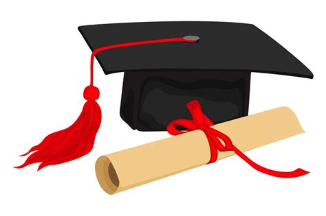 Graduation Cap And Diploma Png