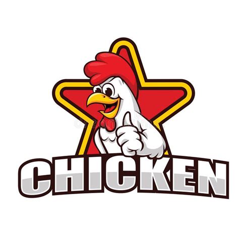Chicken Mascot Logo Inspiration Vector Stock Vector Illustration Of
