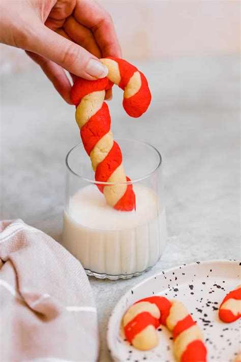 Candy Cane Cookies Recipe Easy Peppermint Christmas Cookies