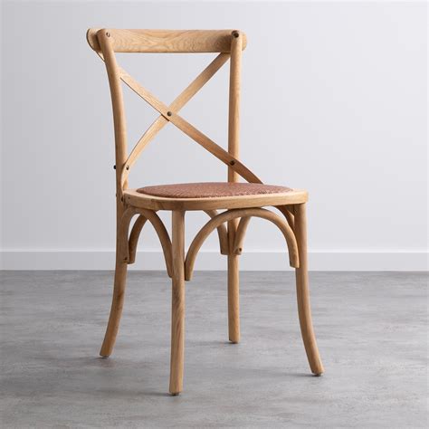 Chaise de Salle à manger en Bois et Rotin Naturel Classic - themasie.com