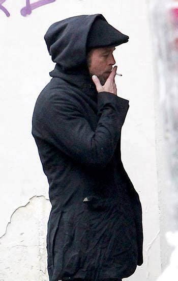 Photos Brad Pitt Takes A Smoking Break In Paris