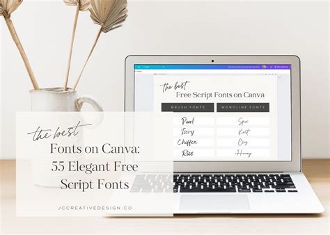 The Best Fonts On Canva 55 Elegant Free Script Fonts