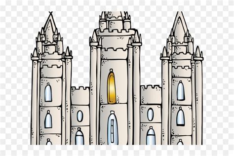 Salt Lake Temple Clipart Lds General Conference Coloring Pages Free