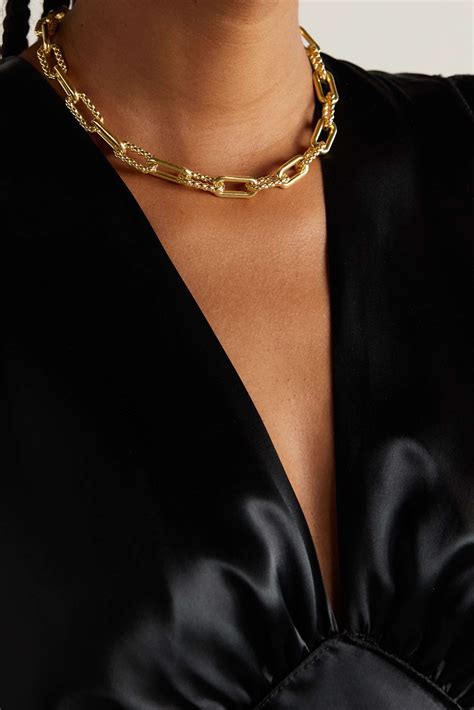 Gold Gold-tone necklace | BOTTEGA VENETA | NET-A-PORTER