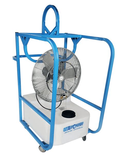 Air Chiller Industrial Portable Misting Fan Fan Sizes 24″ 30″ Or Two 24″