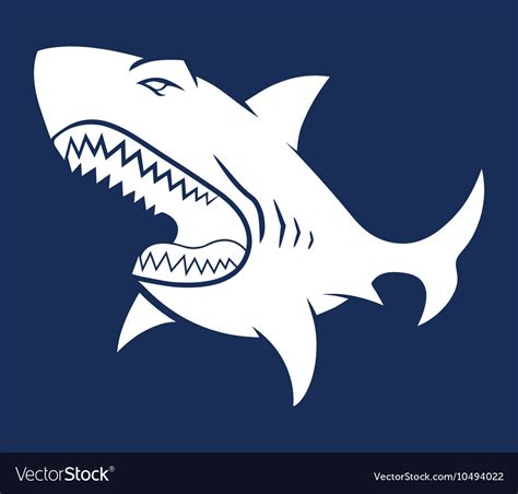 Shark Silhouette Royalty Free Vector Image Vectorstock