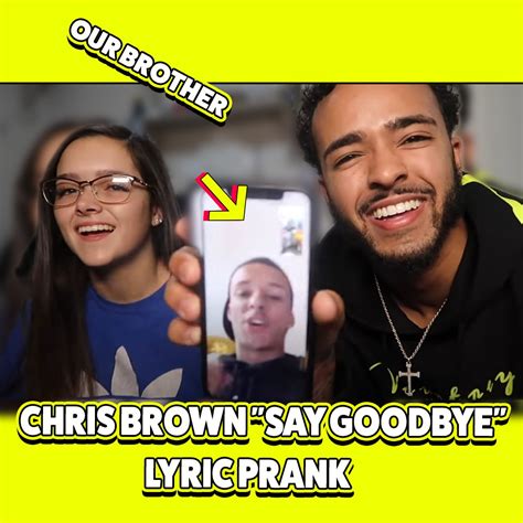 Chris Brown Say Goodbye Lyric On Our Brother Chris Brown Say