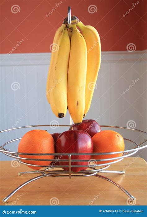 Apples And Bananas And Oranges Fruit Bowl Stock Photo Image Of Inside