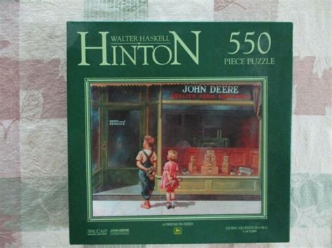 Ltd Edition John Deere Puzzle By W Hinton 550 Pcs A Friend In Need
