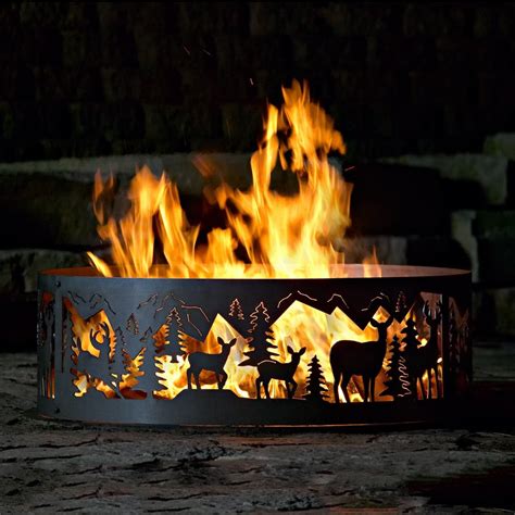 Lowes wood burning fire pits. Shop P&D Metal Works 38-in W Steel Wood-Burning Fire Pit ...