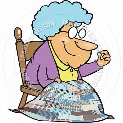 Knitting Clip Grandma Sewing Clipart Quilt Grandmother