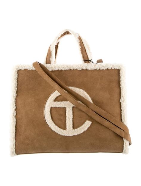 Ugg X Telfar Medium Shopping Bag Brown Totes Handbags Wutge20358