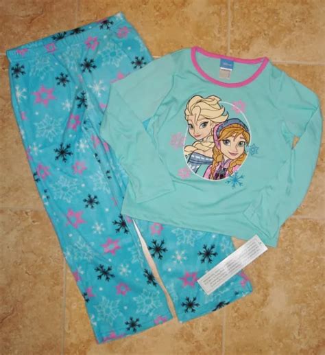 Nwt Disneys Frozen Elsa Anna 2 Piece Pajamas Size 4 1599 Picclick