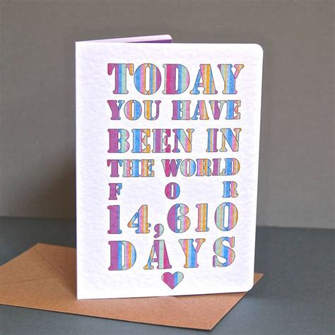 Personalised Days Birthday Card By Ruby Wren Designs Personalized