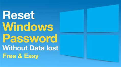 How To Reset Forgotten Windows Password Without Losing Data Youtube