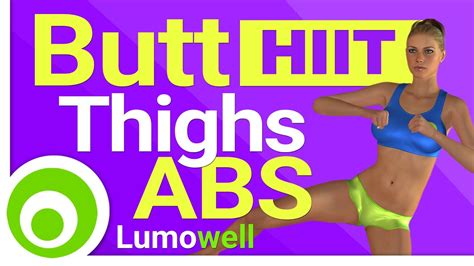 Butt Thigh And Abs Hiit Cardio Workout To Tone And Lose Fat Youtube