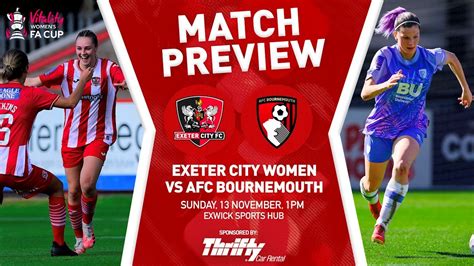 Womens Fa Cup Match Preview Afc Bournemouth News Exeter City Fc