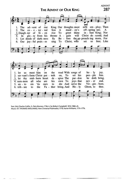 Journeysongs 3rd Ed 287 The Advent Of Our King