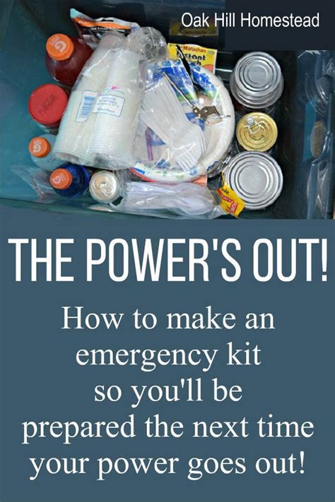 How To Make A Power Outage Kit Power Outage Kit Emergency Kit