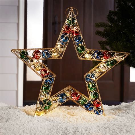 Holiday Living Hl 30 In Led Ornament Filled Star In The Outdoor