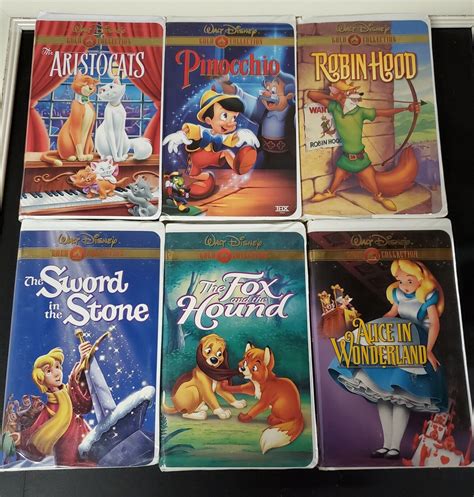 Walt Disney Gold Classic Collection Vhs Lot Of Sword In Stone Sexiz Pix