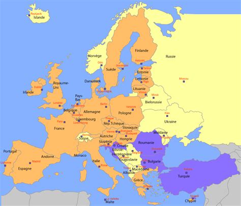 Carte De L Europe Avec Capitales Carte De La Norvege