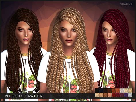 The Sims Resource Sparks Million Braids Hairstyle By