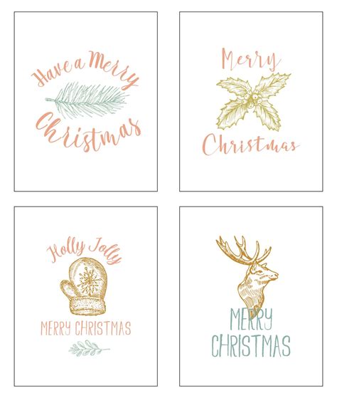 5 Best Merry Christmas Free Printable Signs