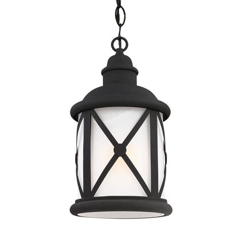 Only 1 available and it's in 1 person's cart. Shop Sea Gull Lighting Lakeview 15.25-in Black Outdoor Pendant Light ENERGY STAR at Lowes.com