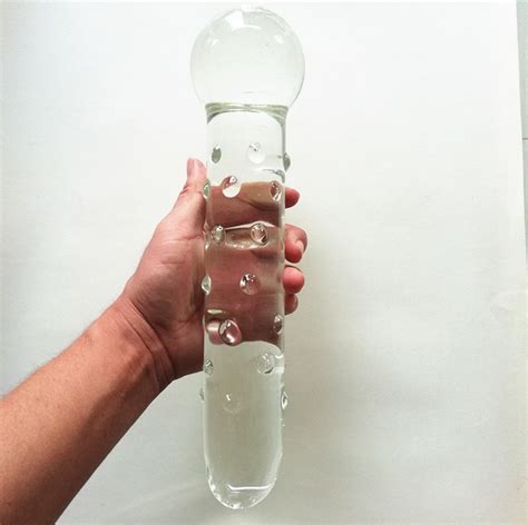 Mm Super Big Glass Dildo With Anal Beads Butt Plug Men And Women Gay