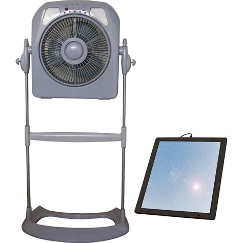 Sunforce Solar Fan With Light — Model 351cs80vcb Ventilation